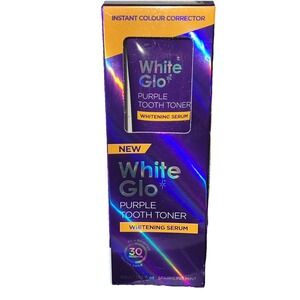 White Glo Purple Tooth Toner Whitening Serum Colour Corrector 1.69oz 06/2029‎